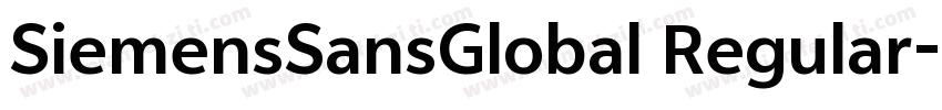 SiemensSansGlobal Regular字体转换